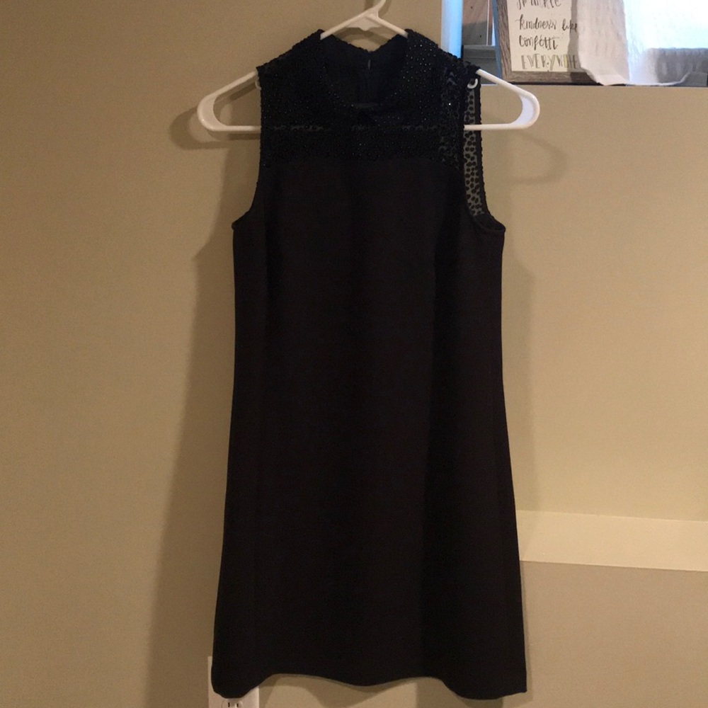 Collared black dress